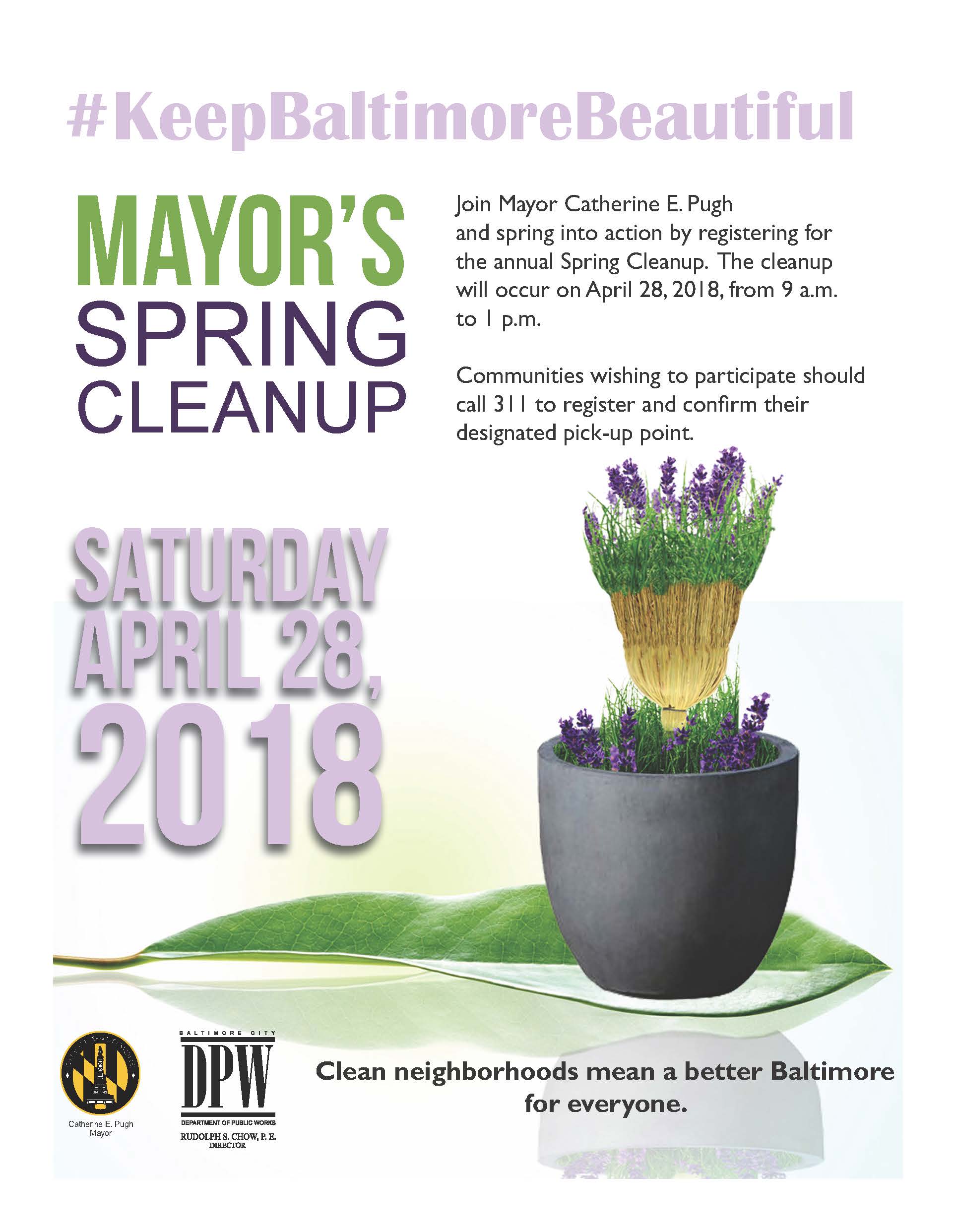 Register for the Mayor's Spring Cleanup 
